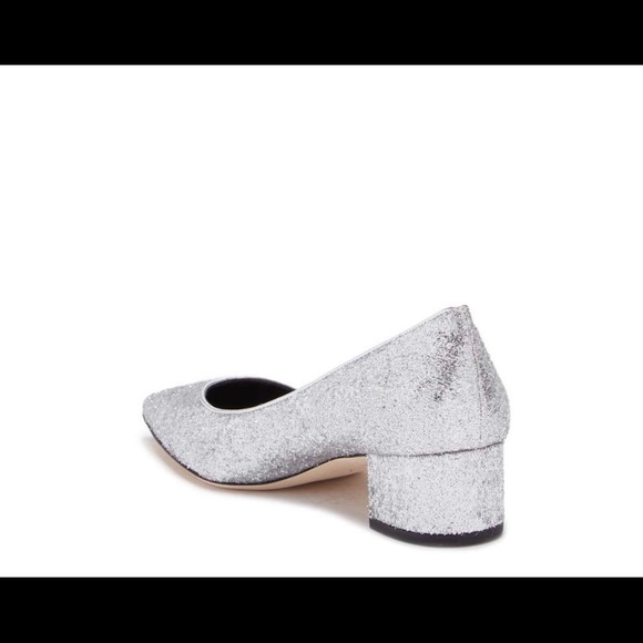 VIA SPIGA SLIVER glitter PUMP - Picture 2 of 8